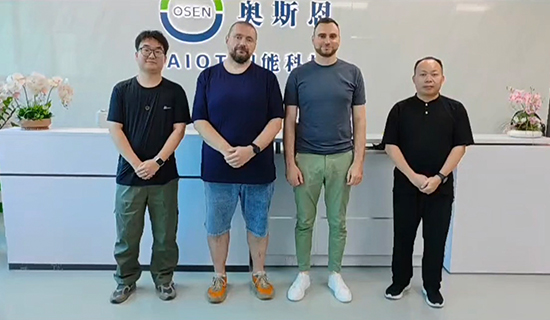 俄罗斯农业水文水利领域客户一行莅临奥斯恩进行实地参观考察